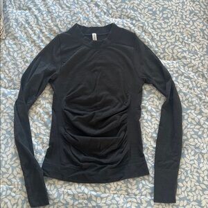 Dark Brown Long Sleeve Top